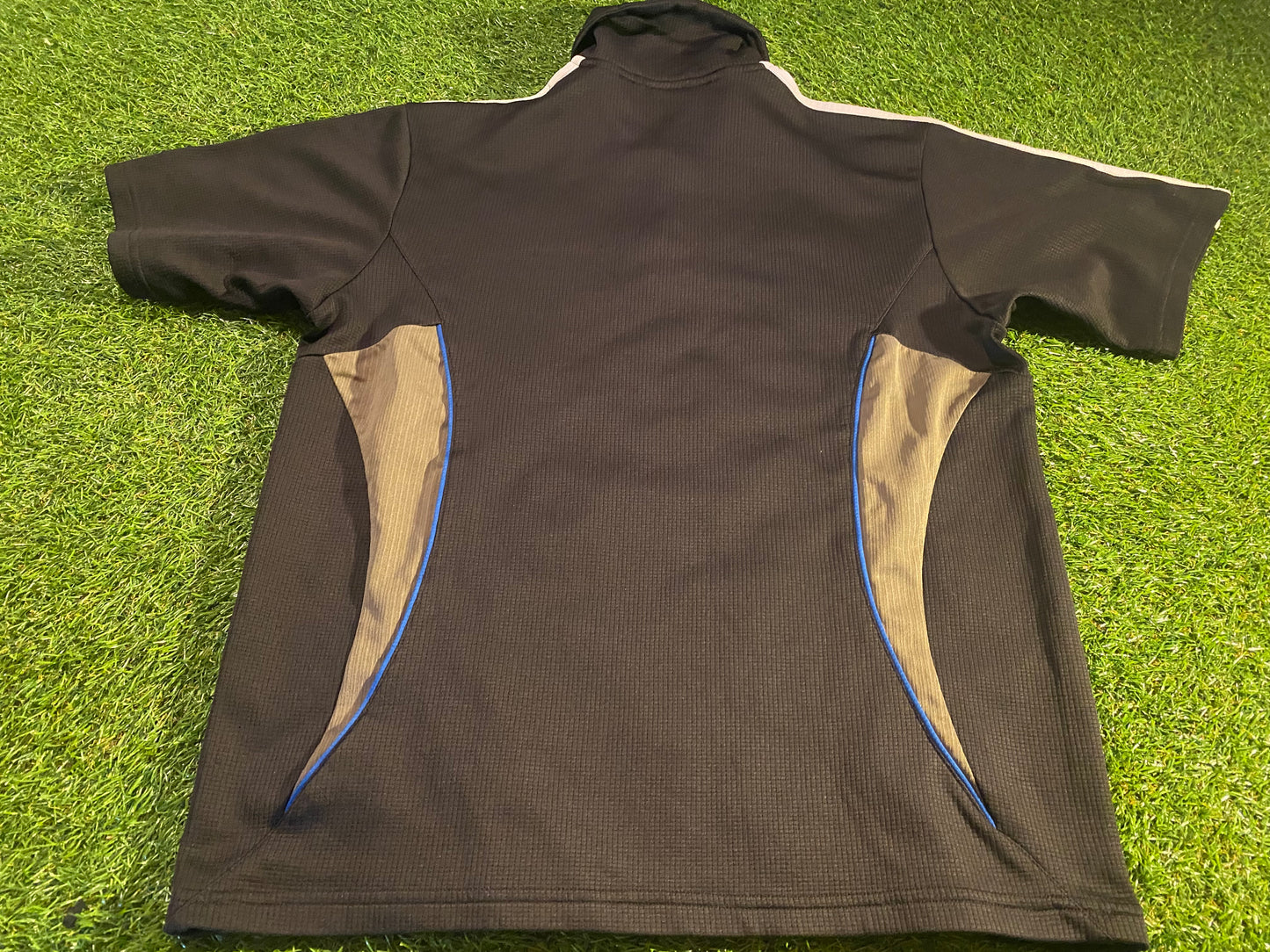 New Zealand All Blacks Rugby Union Football Small Mans Vintage Adidas Polo Jersey