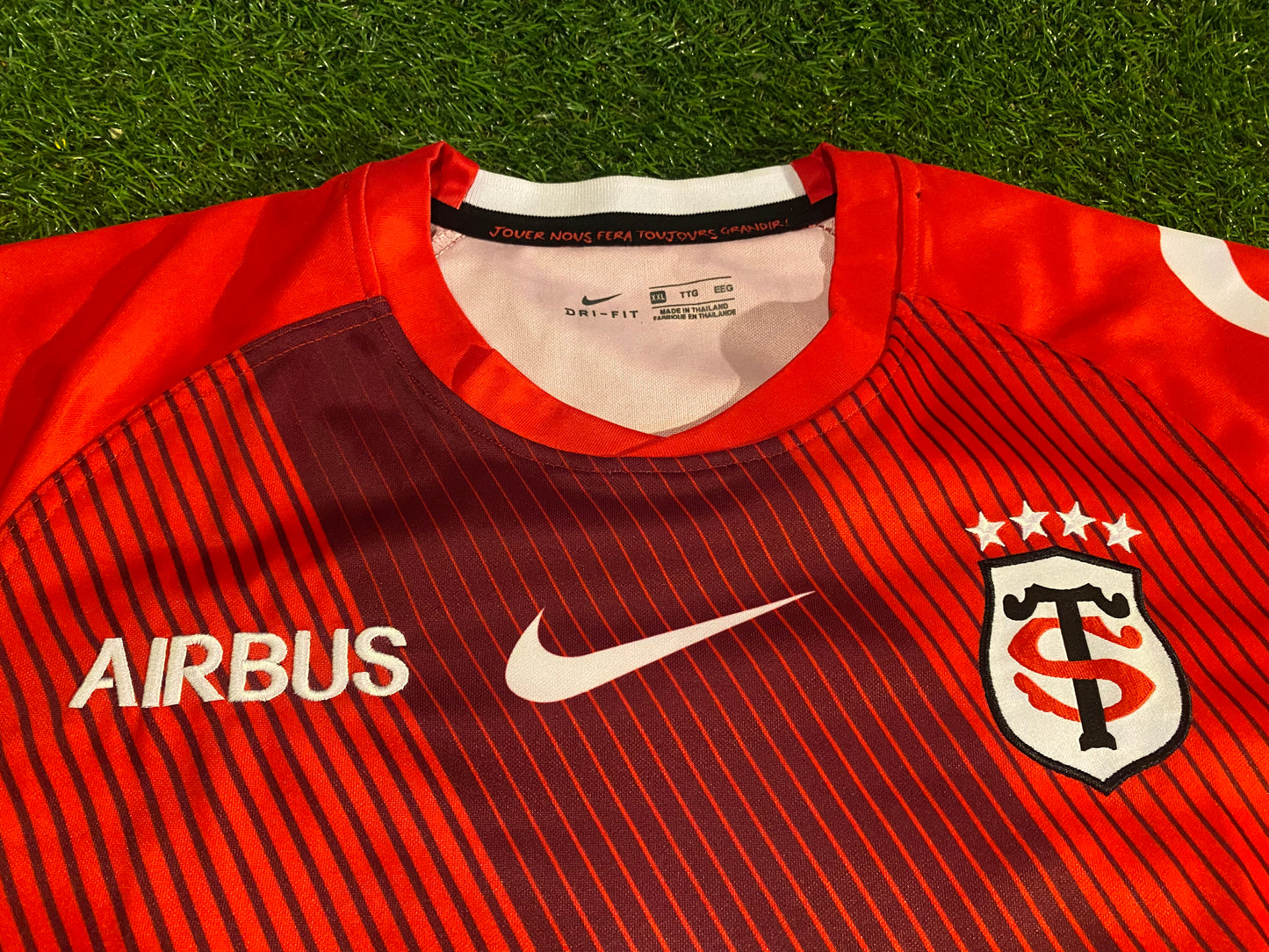 Toulouse Stade Toulousain France French Rugby Union XXL 2XL Large Mans NEW Nike Jersey