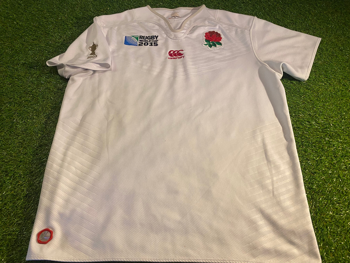 England English Rugby Union Football XL Extra large Mans World Cup 2015 CCC Home Jersey