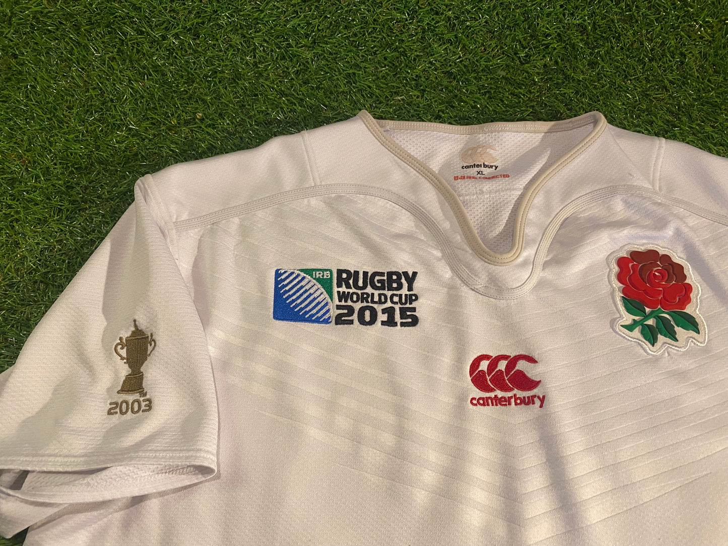 England English Rugby Union Football XL Extra large Mans World Cup 2015 CCC Home Jersey