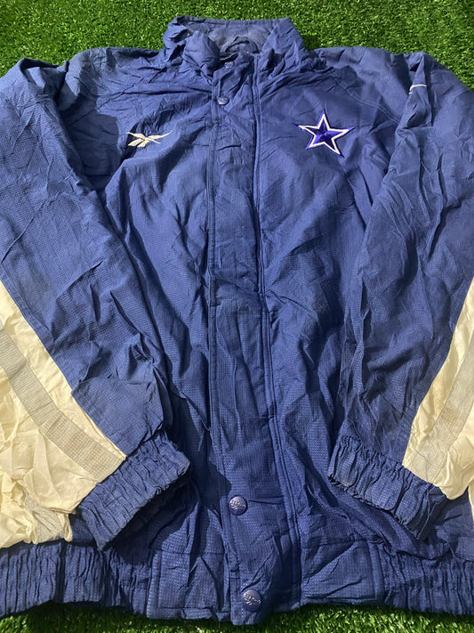 Dallas Cowboys NFL American Football USA Large Mans Pro Line Zip Up Reebok Vintage Jacket