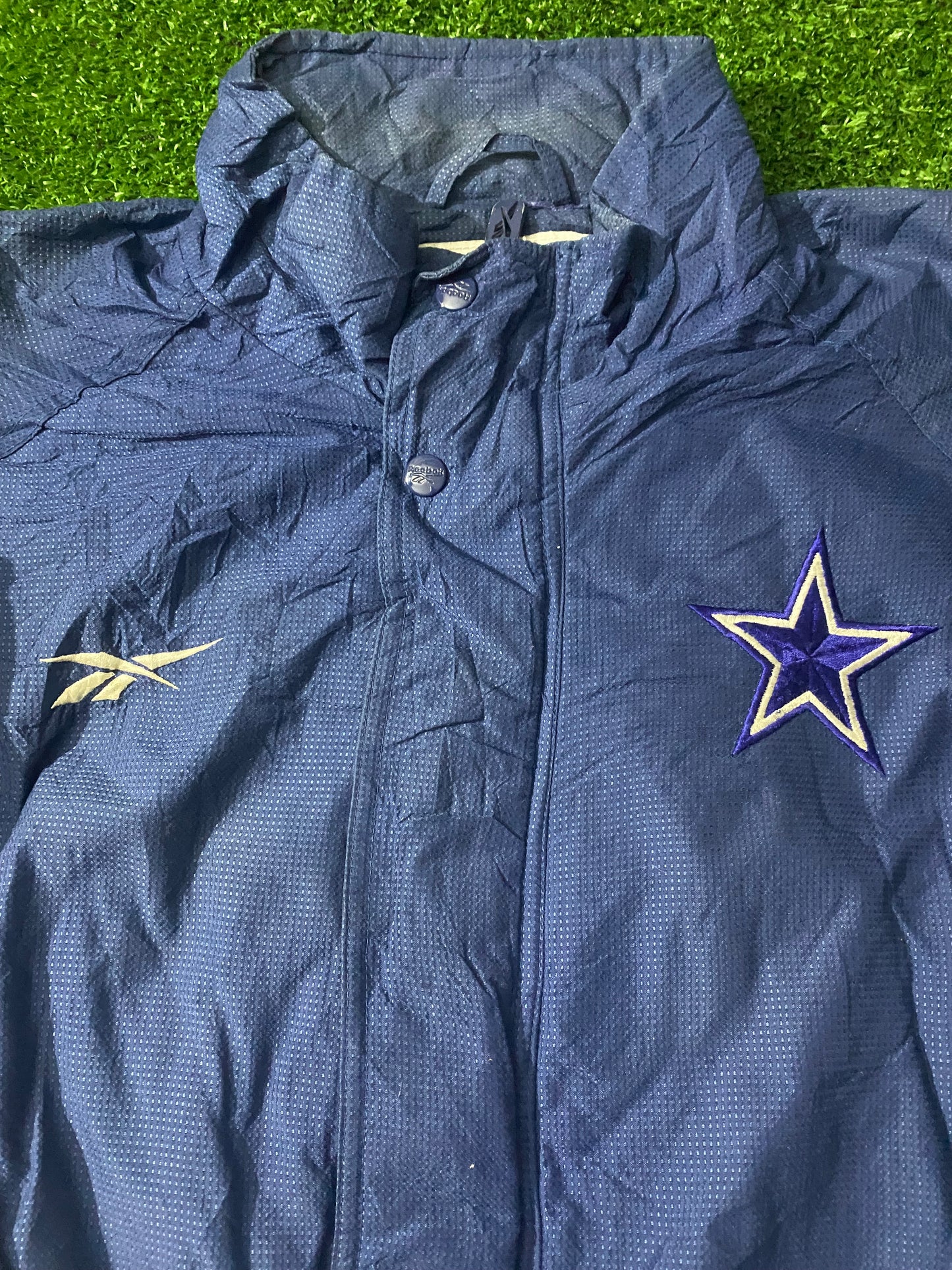 Dallas Cowboys NFL American Football USA Large Mans Pro Line Zip Up Reebok Vintage Jacket