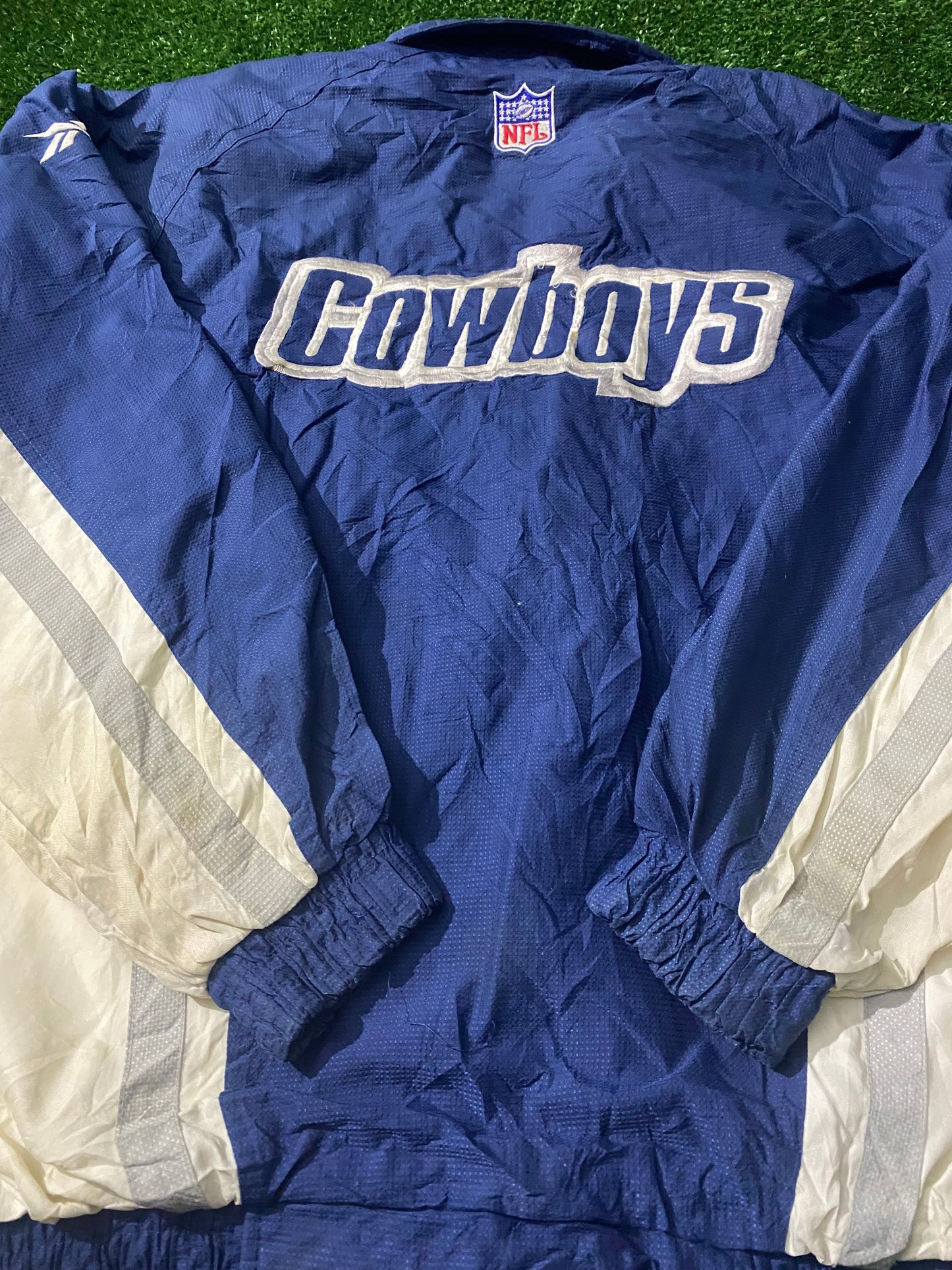 Dallas Cowboys NFL American Football USA Large Mans Pro Line Zip Up Reebok Vintage Jacket