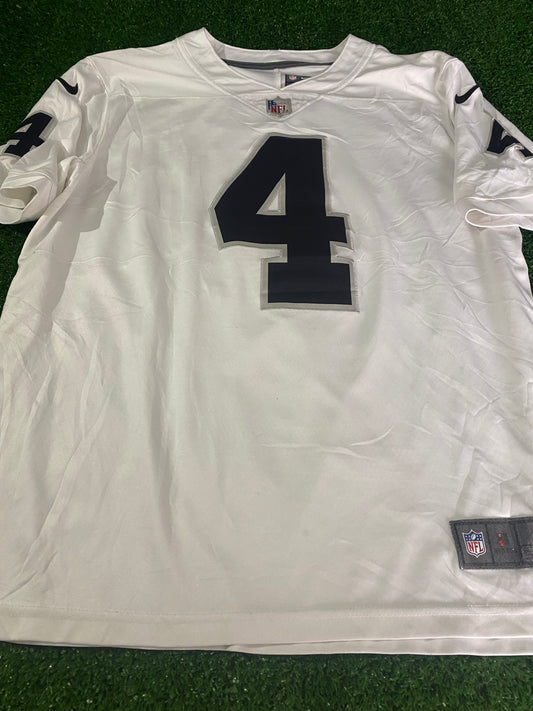 Las Vegas RaidersNFL American Football USA Large Mans Carr no4 Nike Made Jersey