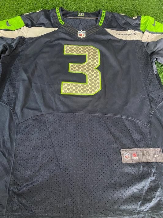 Seattle Seahawks USA NFL American Football Large mans Wilson no3 Nike made Jersey