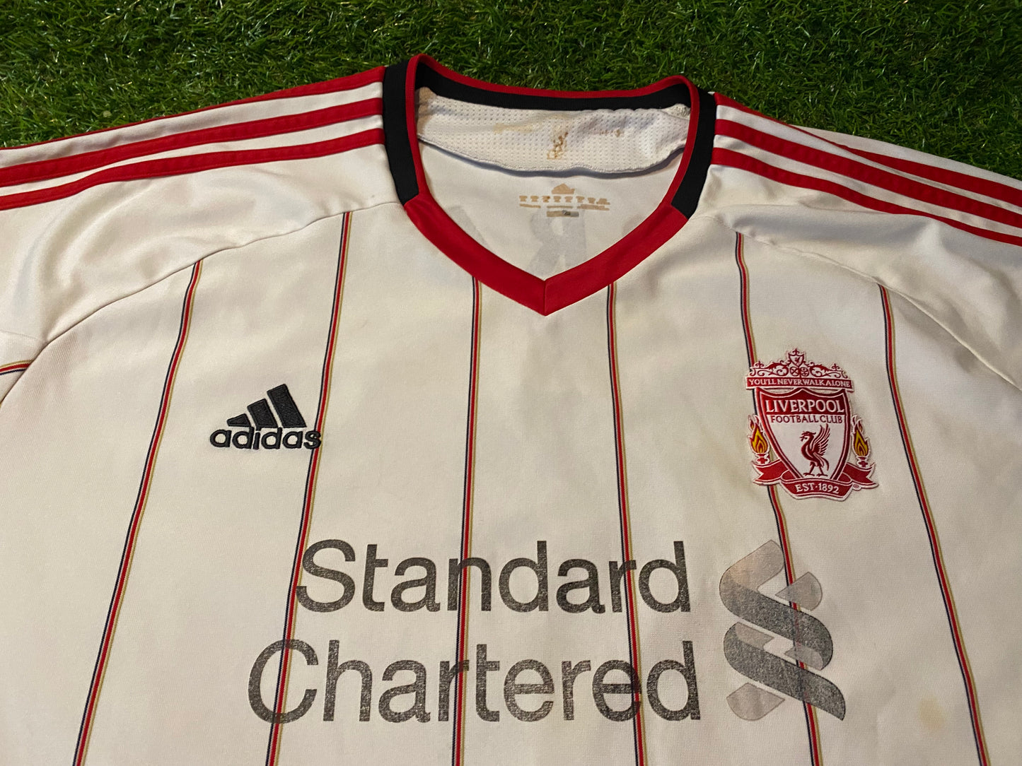 Liverpool England Football Soccer Big XXXL 3XL Mans Gerrard no8 Adidas Away Jersey