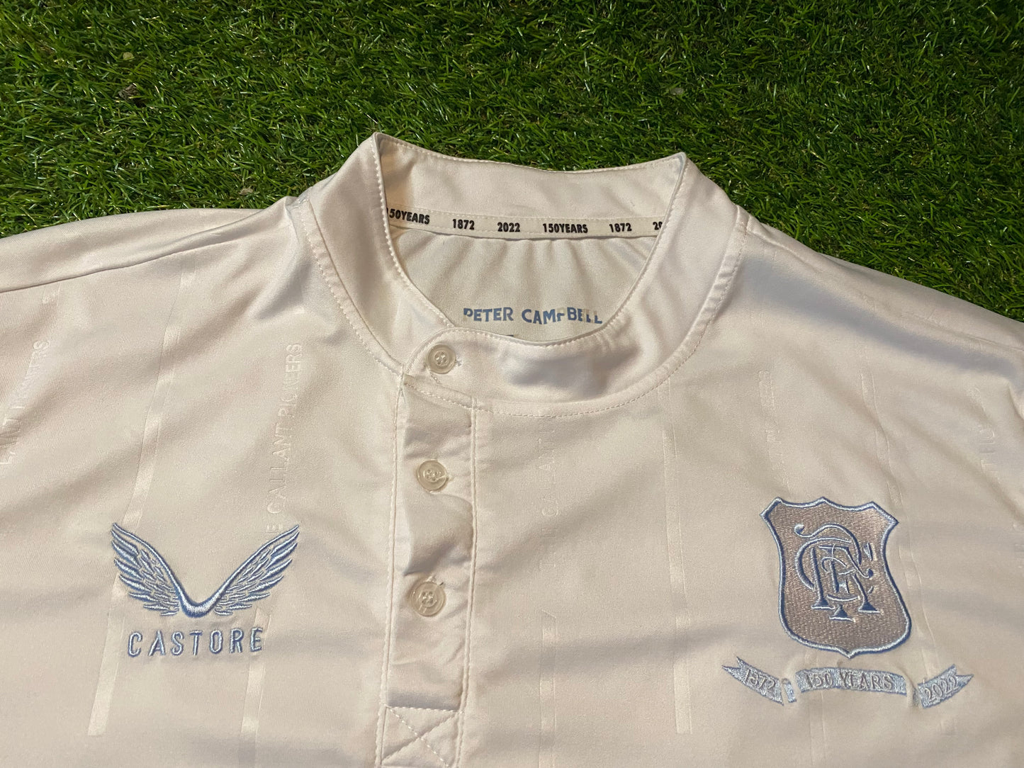 Glasgow Rangers Scotland Football Large Mans Rare 1872-2022 150 Year Castore Jersey