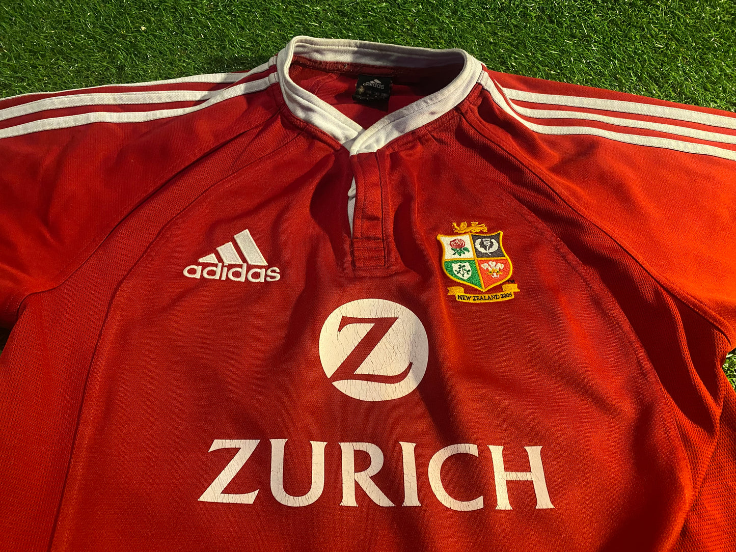 British & Irish Lions Rugby Union Football Medium Mans 2005 Adidas Tour of New Zealand Jersey