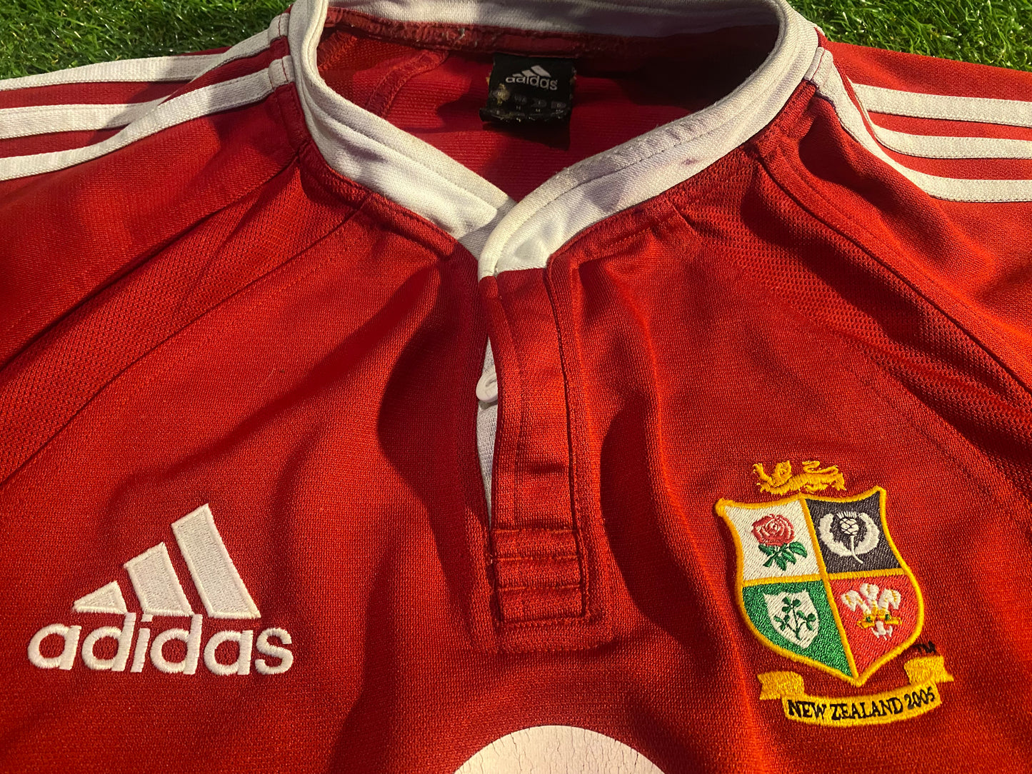British & Irish Lions Rugby Union Football Medium Mans 2005 Adidas Tour of New Zealand Jersey