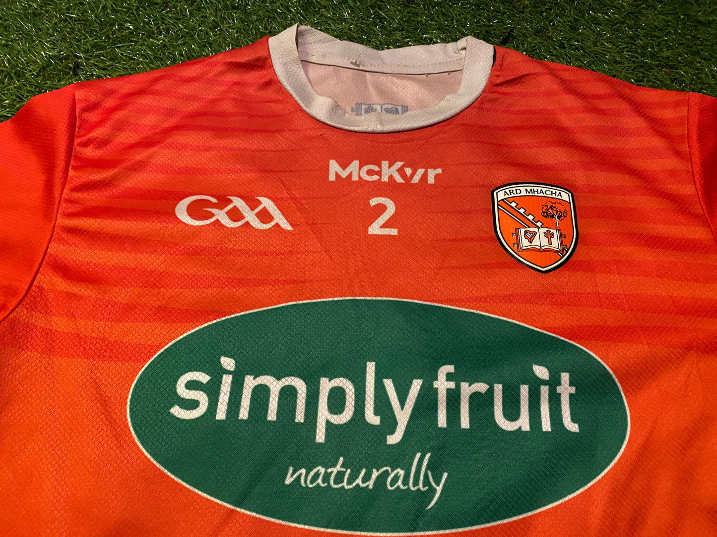 Co Armagh GAA Gaelic Football Ireland Medium Mans no2 Player Issue Match Worn Top