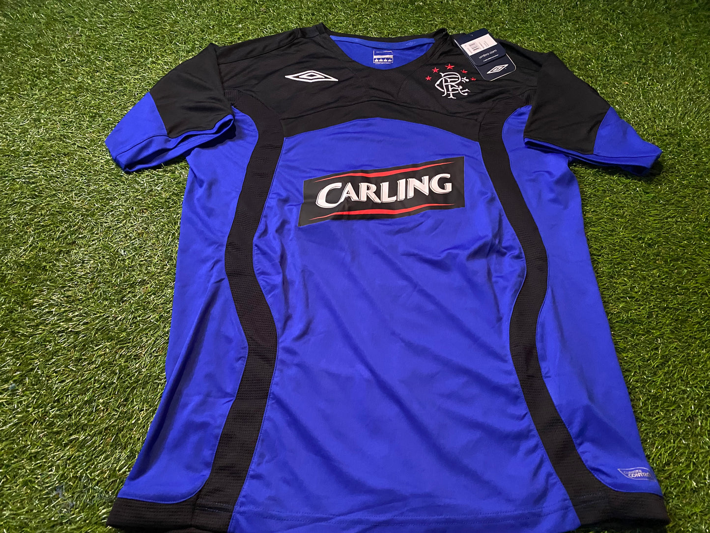 Glasgow Rangers Scotland Ulster Football Medium Mans New BNWT Umbro Leisure Jersey