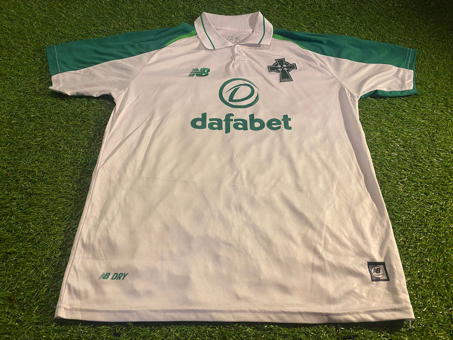 Celtic FC Scotland Scottish Football Soccer Large Mans 2018 Away Jersey
