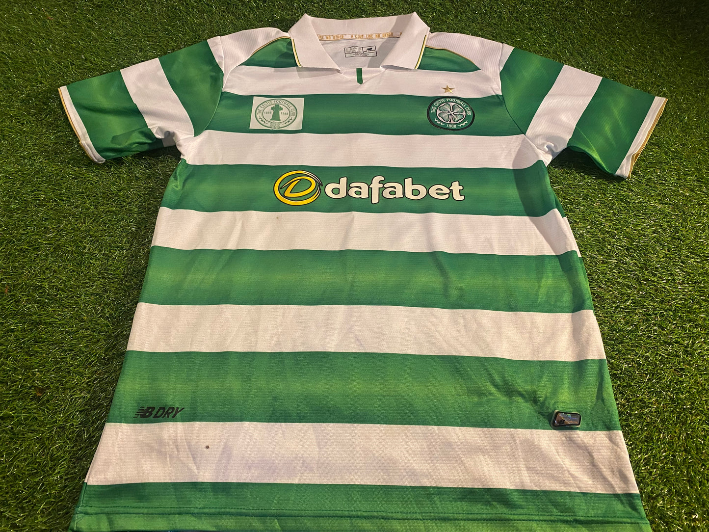 Celtic FC Scotland Scottish Soccer Football Large Mans 2016 Home Jersey