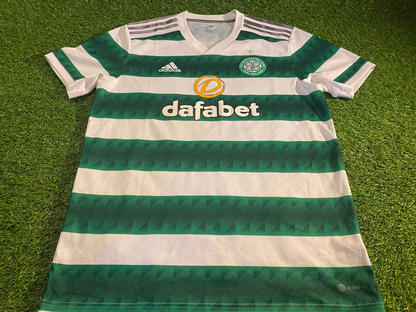 Celtic FC Scotland Scottish Soccer Football Large Mans 2023 Adidas Made Home Jersey