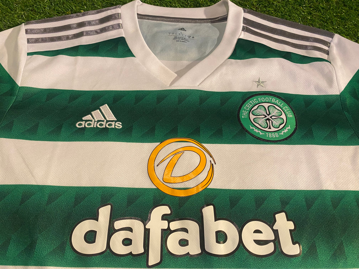 Celtic FC Scotland Scottish Soccer Football Large Mans 2023 Adidas Made Home Jersey