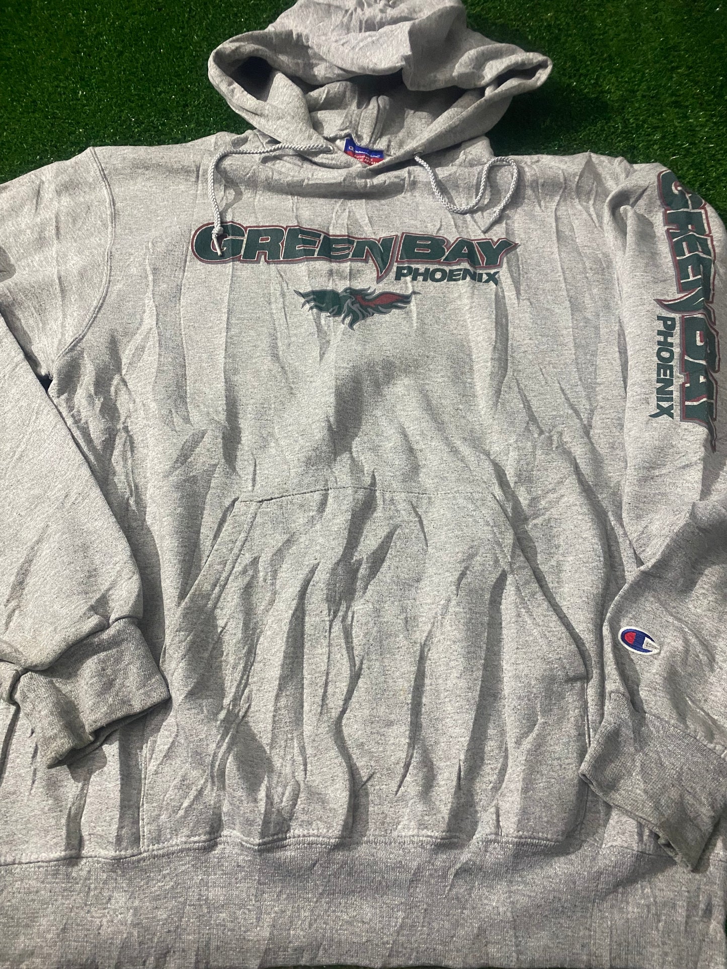 Greenbay Phoenix Wisconsin USA Medium Mans Champion Made Hoody / Hooded Top