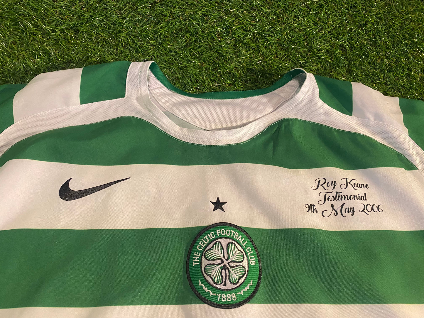 Celtic FC v Manchester United Football Large Mans Roy Keane no16 2006 Nike Home Jersey