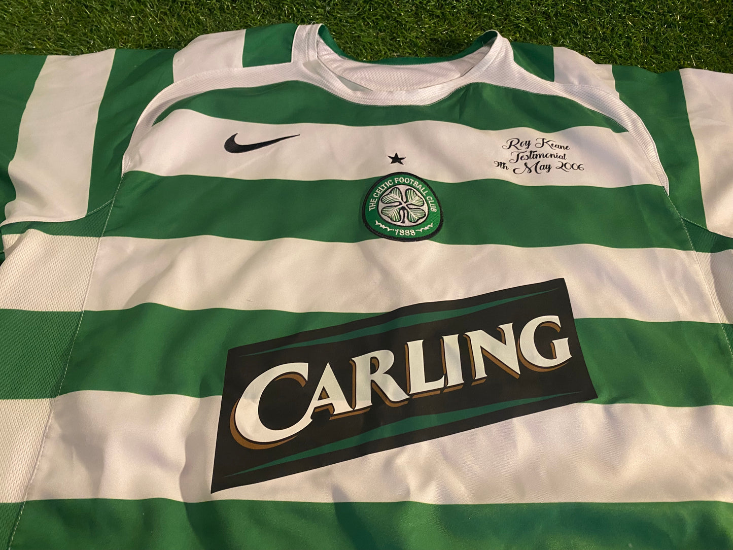 Celtic FC v Manchester United Football Large Mans Roy Keane no16 2006 Nike Home Jersey