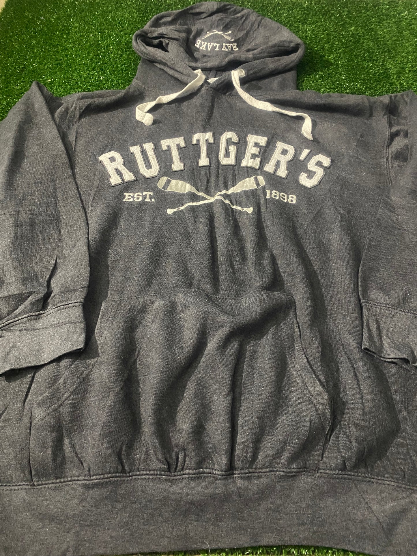 Rutgers University USA New Jersey XL Extra Large Mans Vintage Hoody Hooded Top