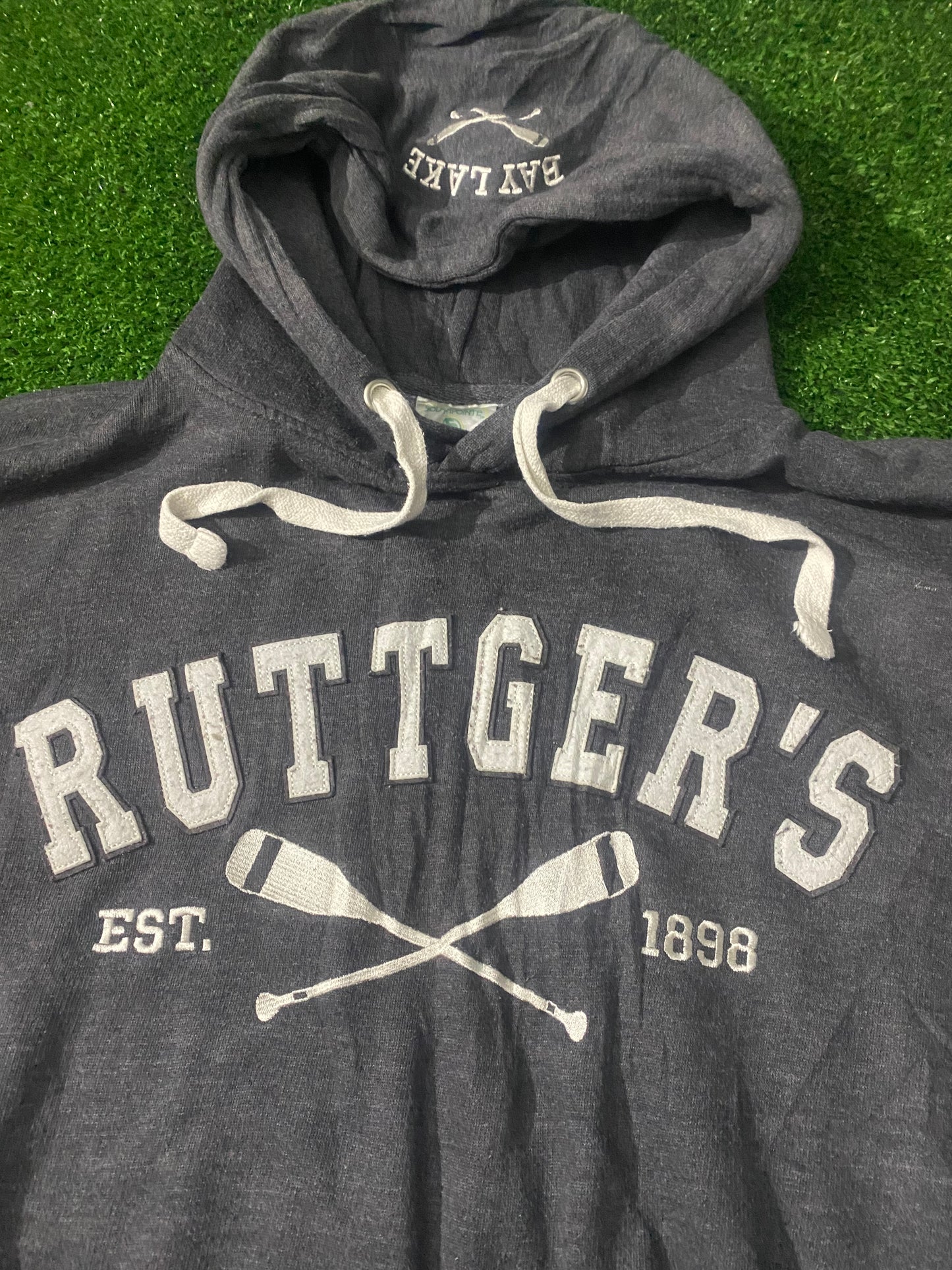 Rutgers University USA New Jersey XL Extra Large Mans Vintage Hoody Hooded Top