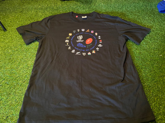 Rugby Union World Cup France 2023 XL Extra Large Mans Cotton T Shirt Top