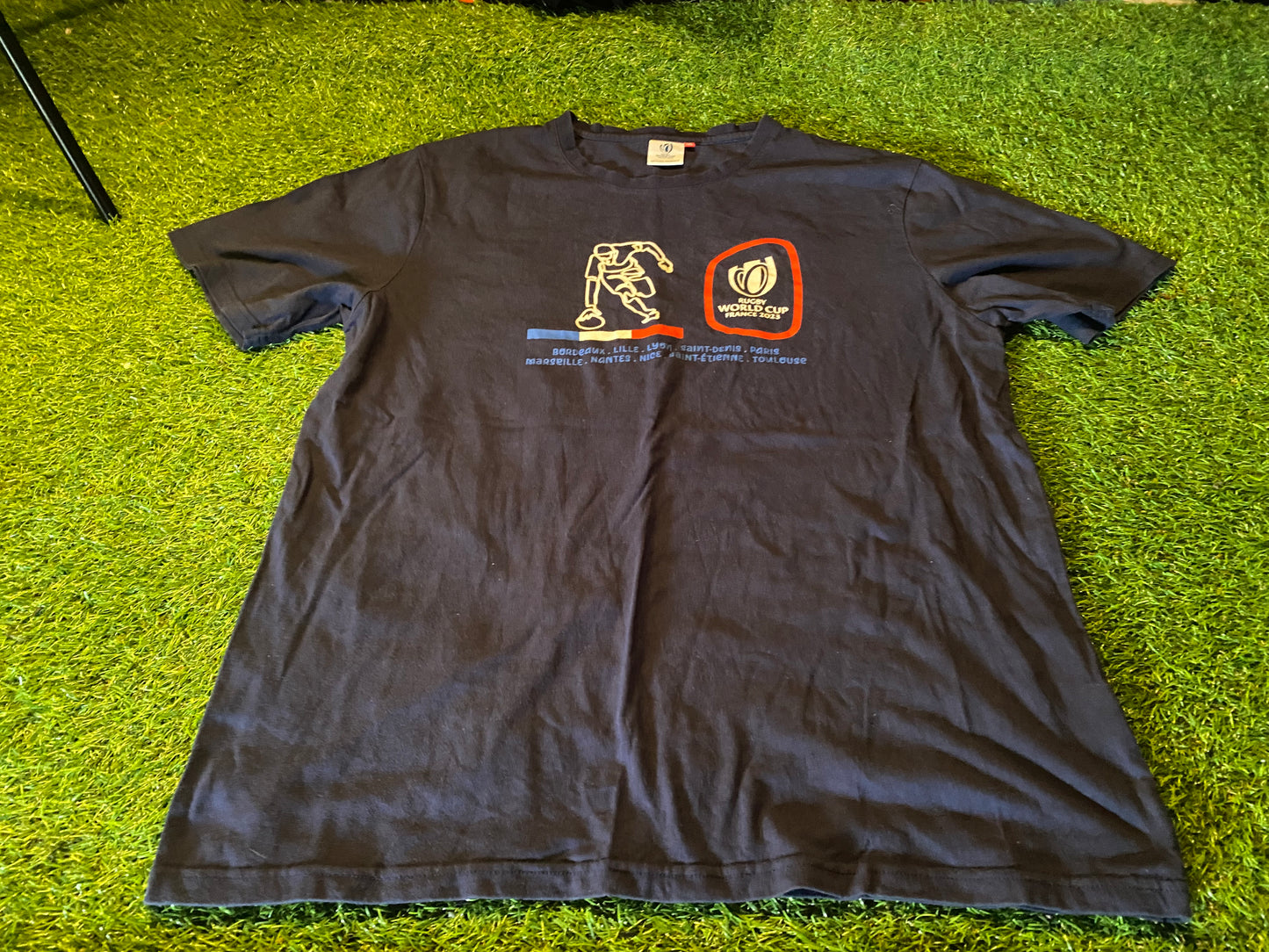Rugby Union World Cup France 2023 XL Extra Large Mans Cotton T Shirt Top