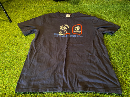 Rugby Union World Cup France 2023 XL Extra Large Mans Cotton T Shirt Top