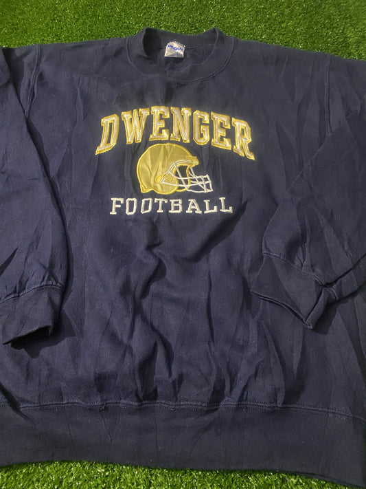 Dwenger NFL American Football Indiana Small Mans Vintage Gildan Made Sweater Sweatshirt