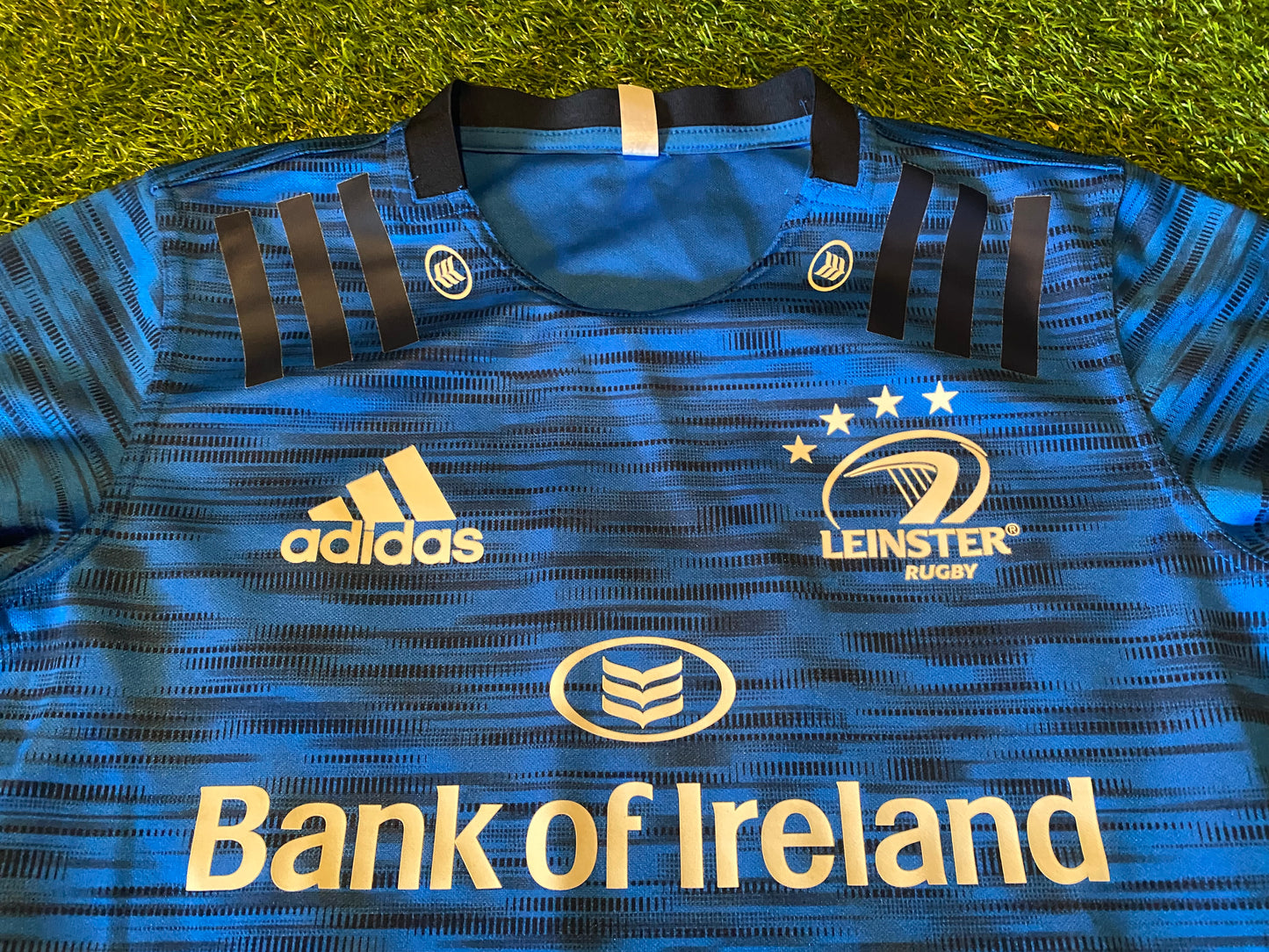 Leinster Eire Irish Ireland Rugby Union Football Small Mans Adidas Stretch Home Jersey