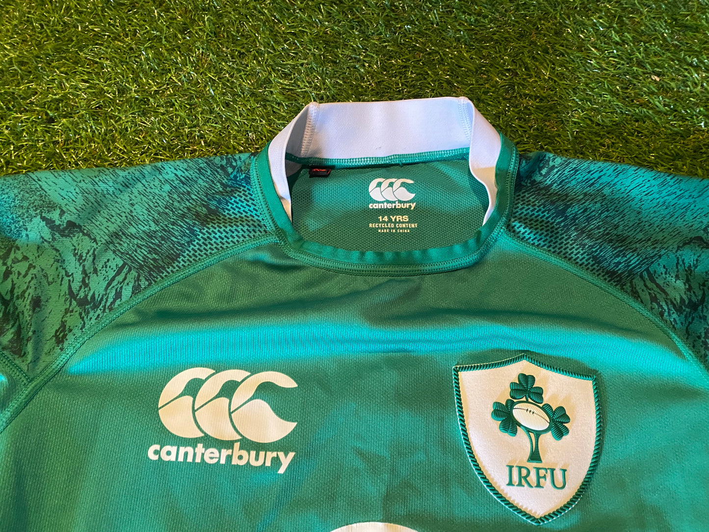 Ireland Eire Irish IRFU Rugby Union Football Youths / XS Small Mans CCC Home Jersey
