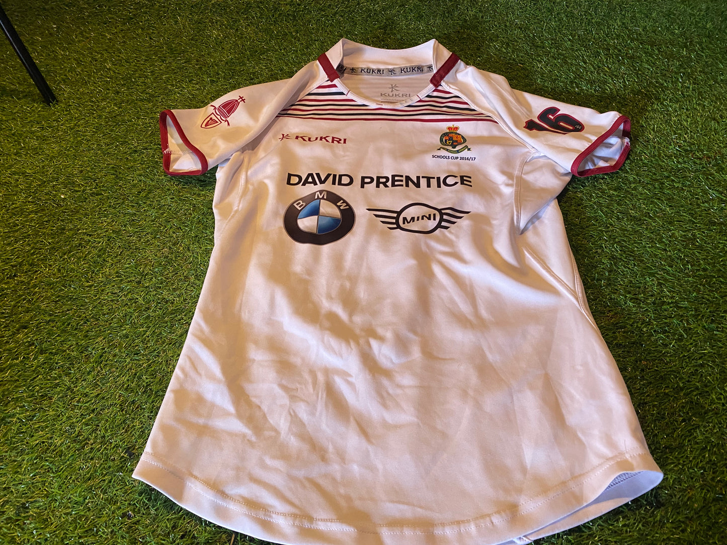 Royal School Armagh Schools Cup Rugby Union Ulster Large Mans Match Worn 16 Jersey