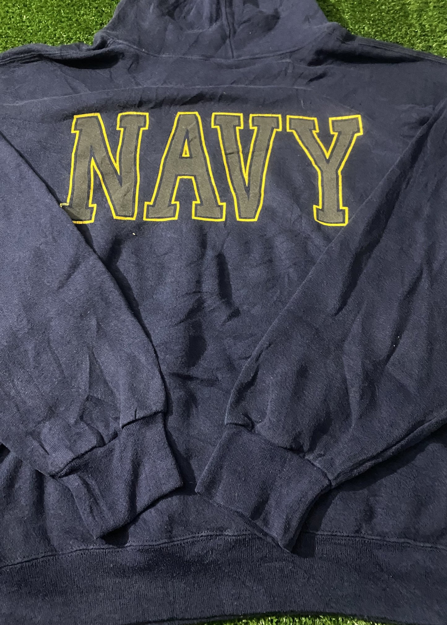 US Navy Seals USA United States Large Mans Rare Vintage Soffe Made Hoody Hooded Top