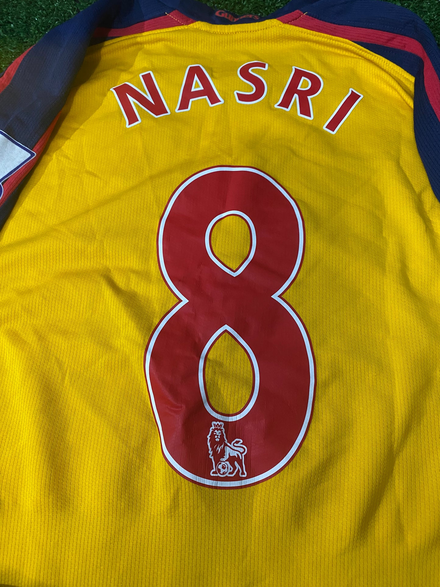 Arsenal FC England Soccer Football Large Boys 10-12 Year Nasri no8 Nike Top & Shorts Set