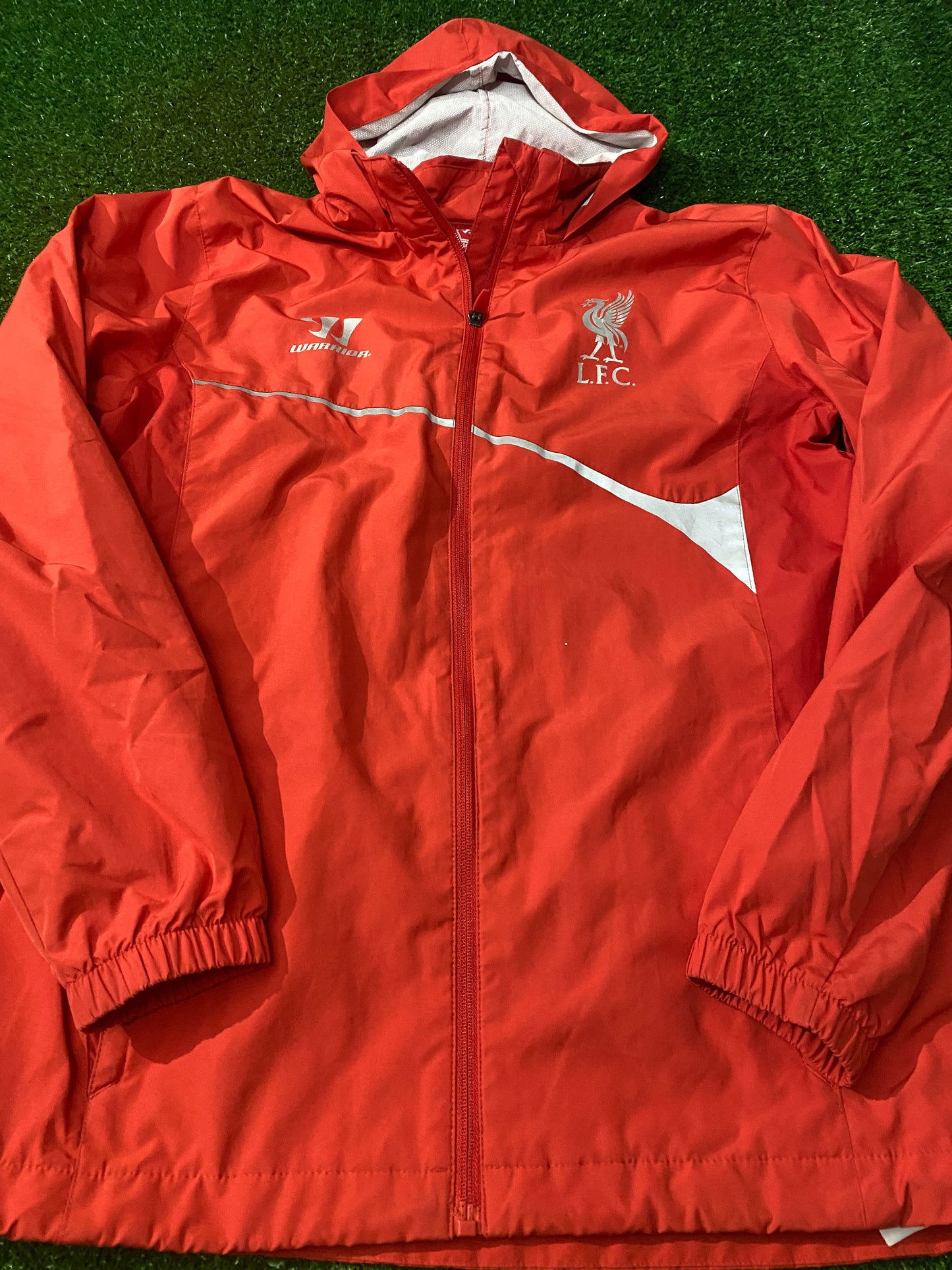 Liverpool FC England Football Large Boys 10-12 Year Old Breathable Lined Hooded Jacket