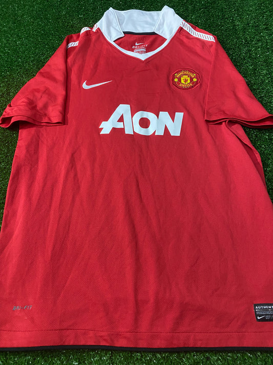 Manchester United Soccer Football XL Boys / Youths Nani no17 Rare Nike Made Home Jersey