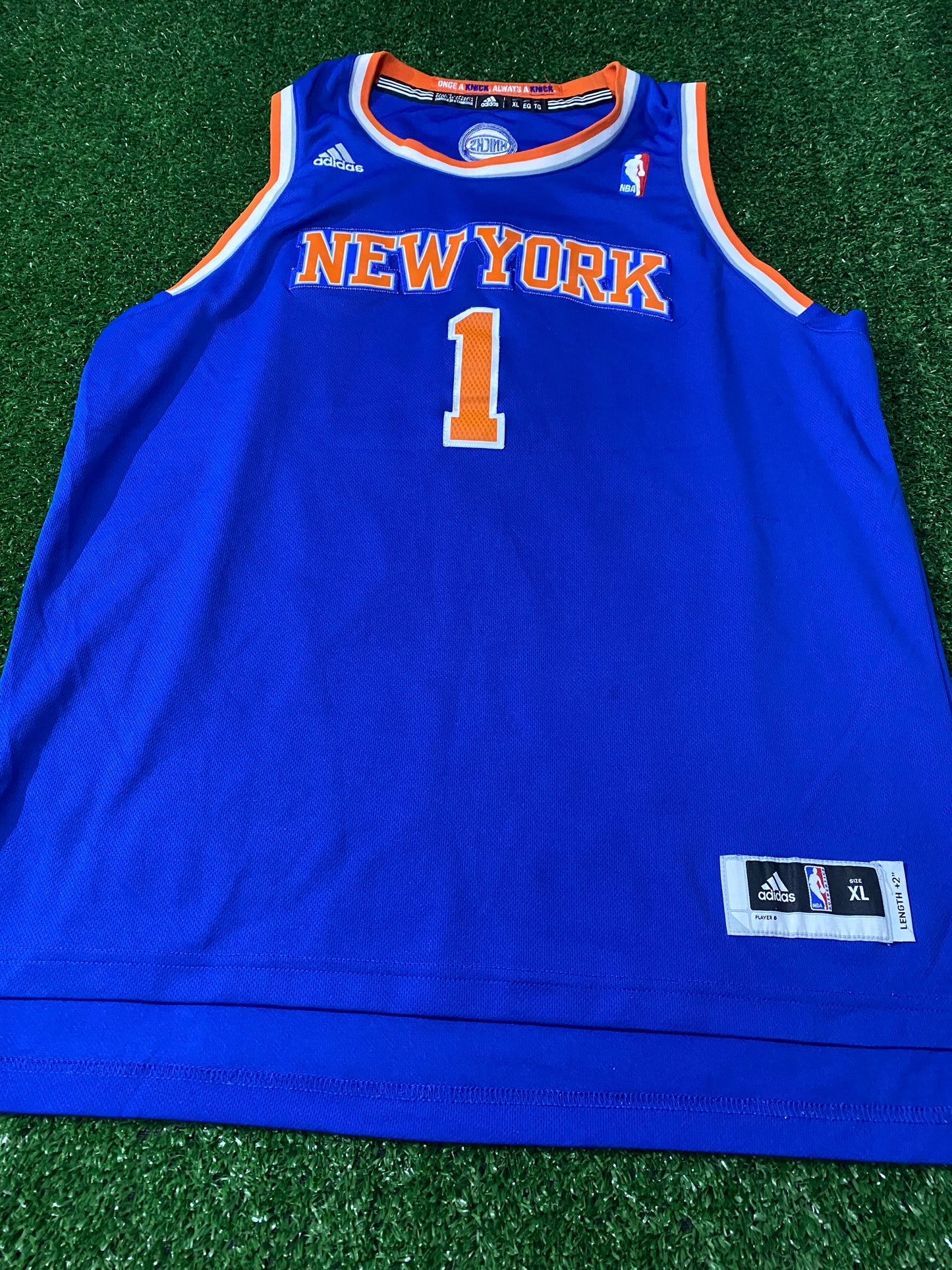 NY New York Knicks USA NBA Basketball Small Mans Stoudemire no1 Adidas Made Jersey