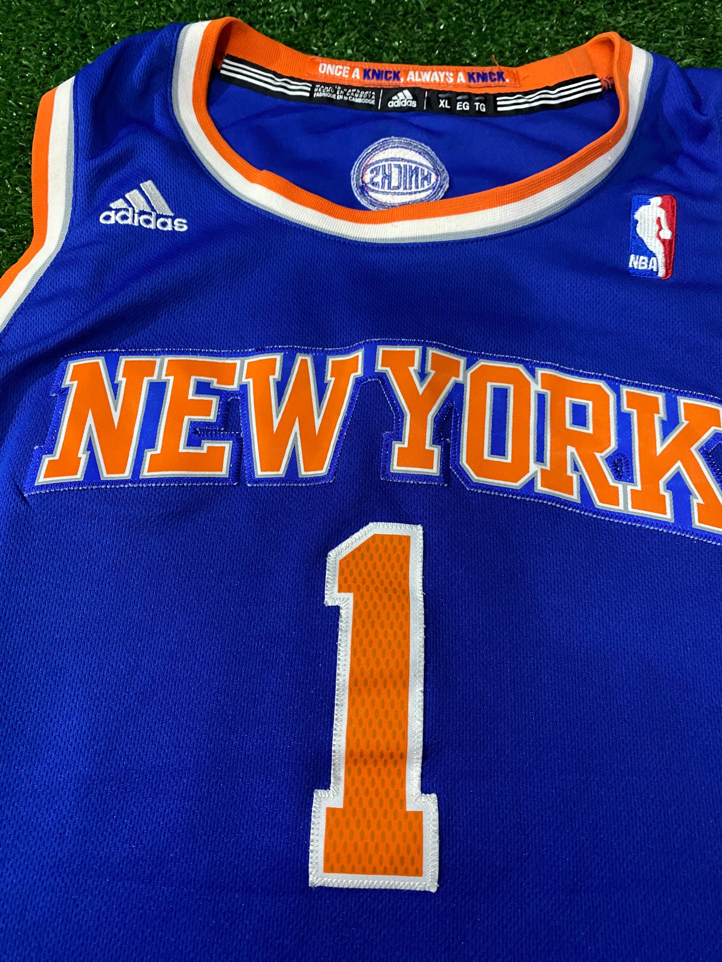 NY New York Knicks USA NBA Basketball Small Mans Stoudemire no1 Adidas Made Jersey