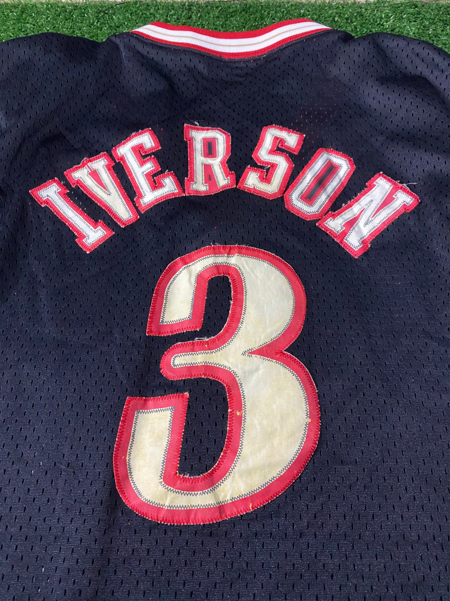 Philadelphia 76ers Sixers USA NBA Basketball Big XXL 2XL Mans Iverson no3 Vintage Reebok Jersey