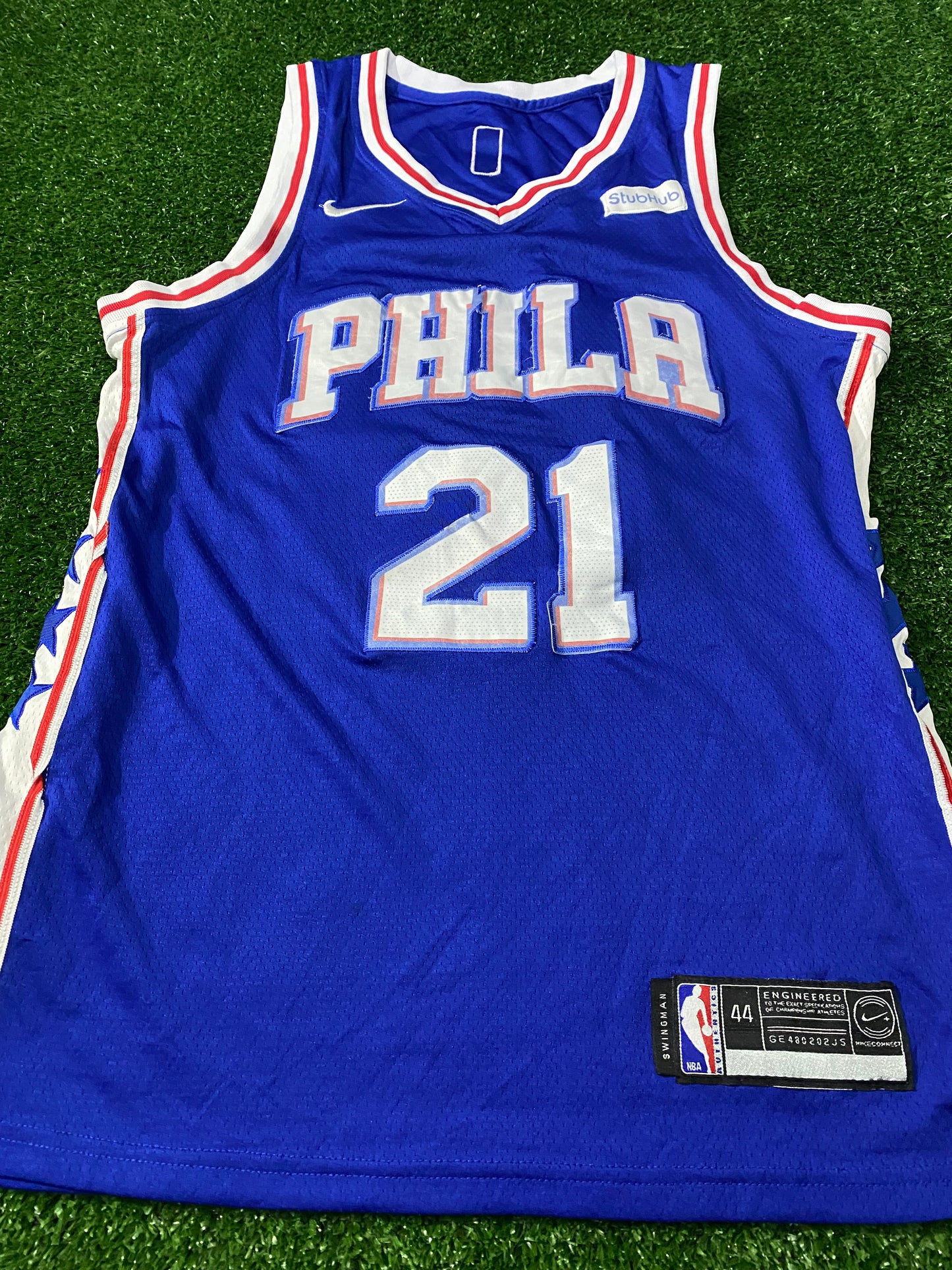 Philadelphia 76ers USA NBA Basketball Medium Mans Embiid no21 Swingman Jersey