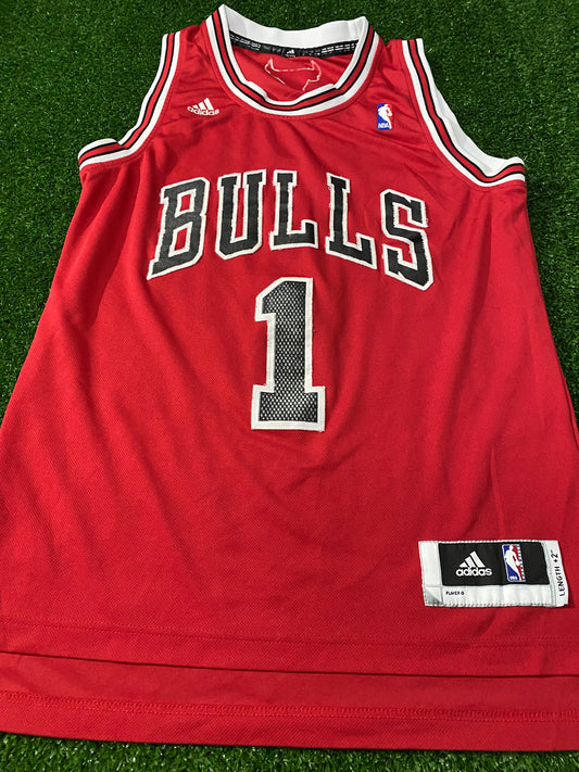 Chicago Bulss USA NBA Basketball Small Mans Rose no1 Vintage Adidas Made  Jersey