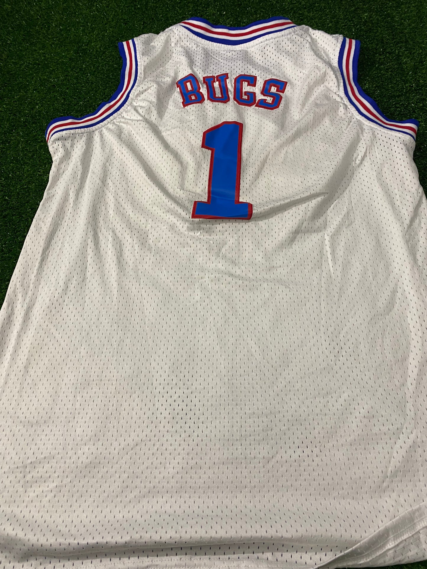 Space Jam Tune Squad USA NBA Basketball Large Mans Rare Champion Made Bugs no1 Jersey