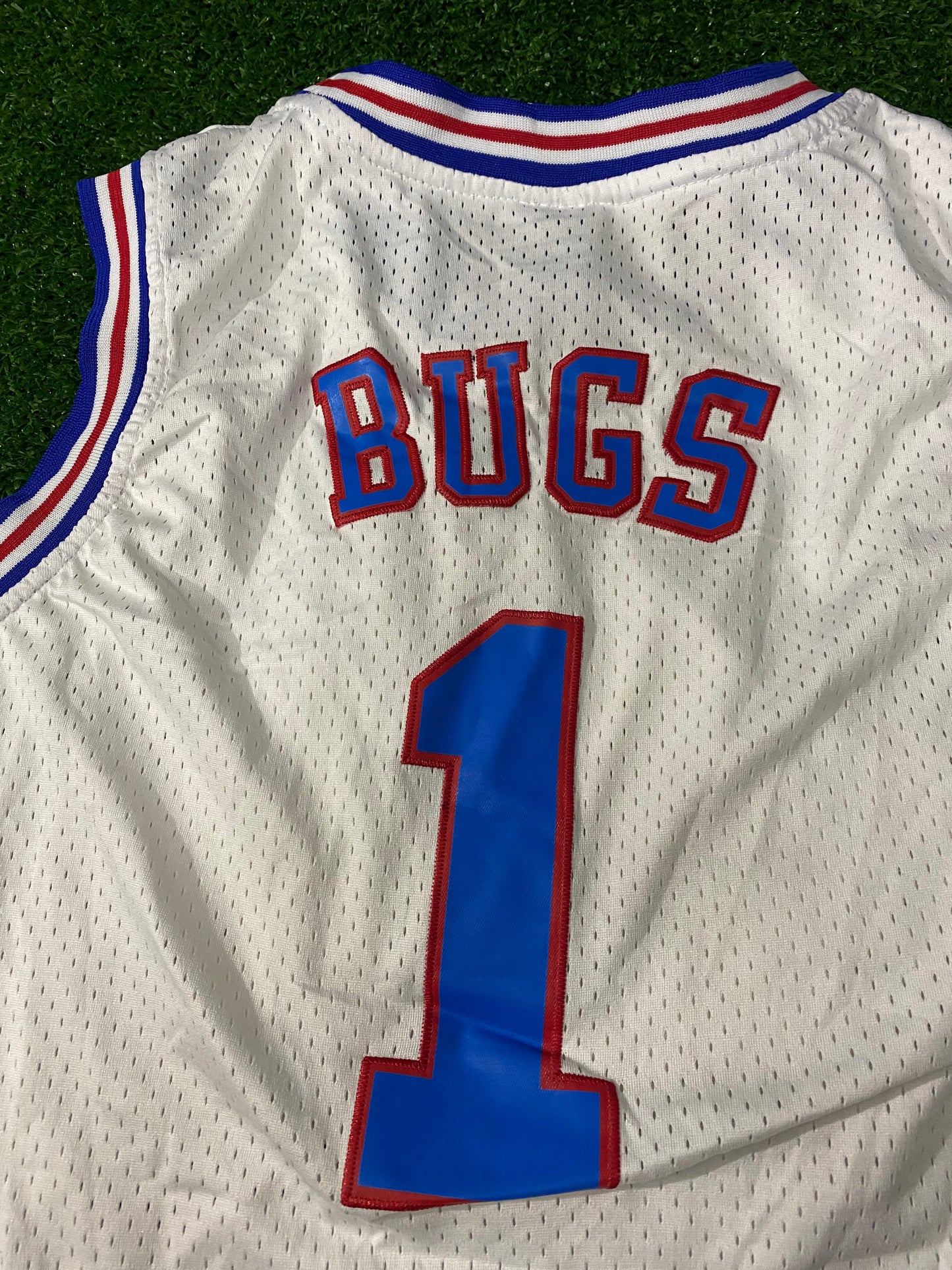 Space Jam Tune Squad USA NBA Basketball Large Mans Rare Champion Made Bugs no1 Jersey