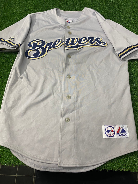 Milwaukee Brewers USA MLB Baseball Medium Mans Majestic Made Shirt / Jersey