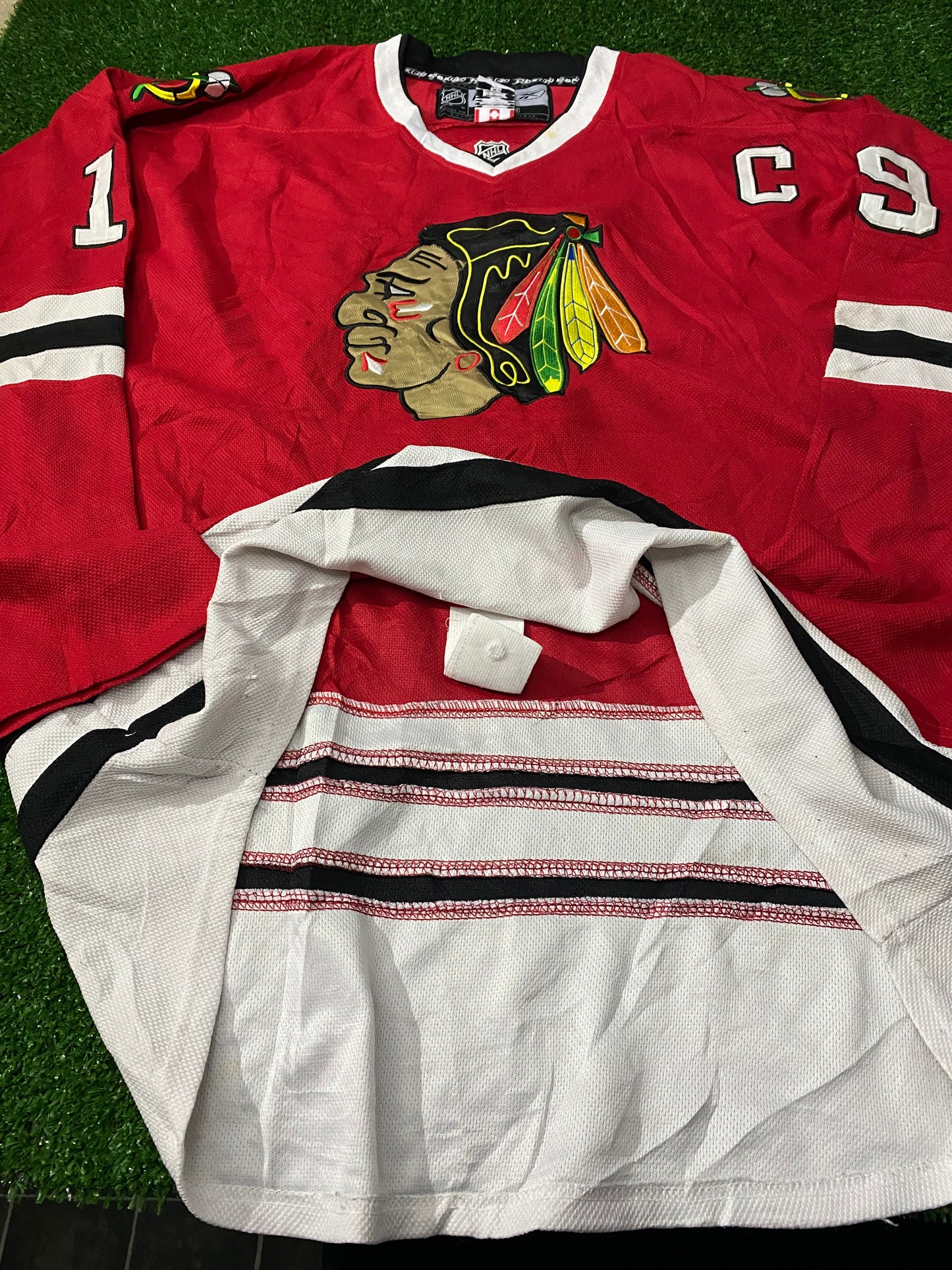 Chicago Blackhawks USA NHL Ice Hockey Toews No19 Size 56 XXL 2XL Mans Reebok Jersey