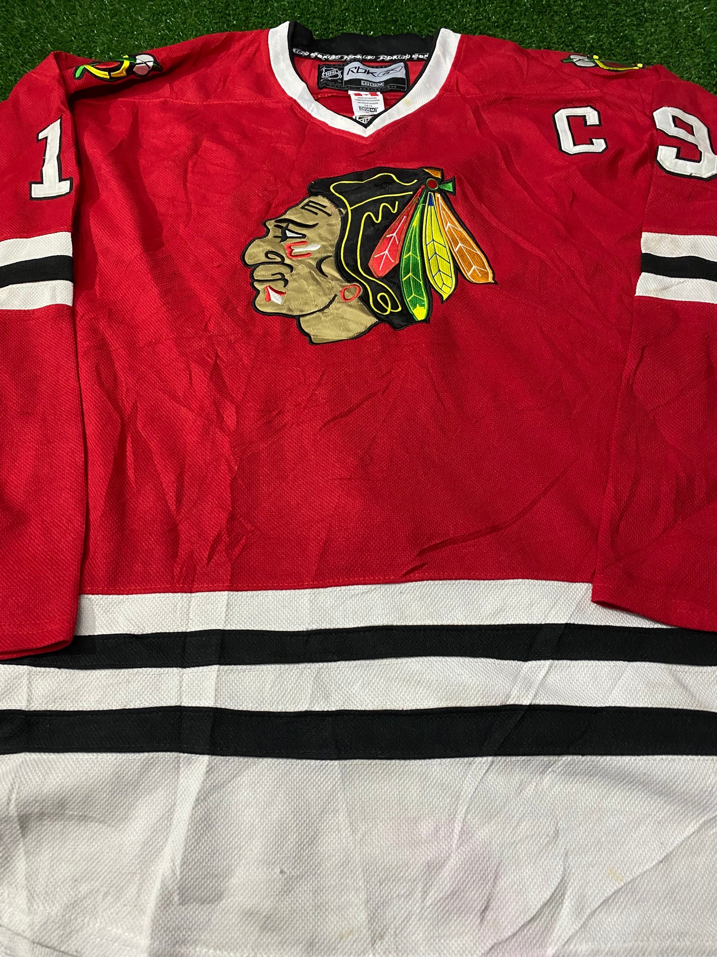 Chicago Blackhawks USA NHL Ice Hockey Toews No19 Size 56 XXL 2XL Mans Reebok Jersey