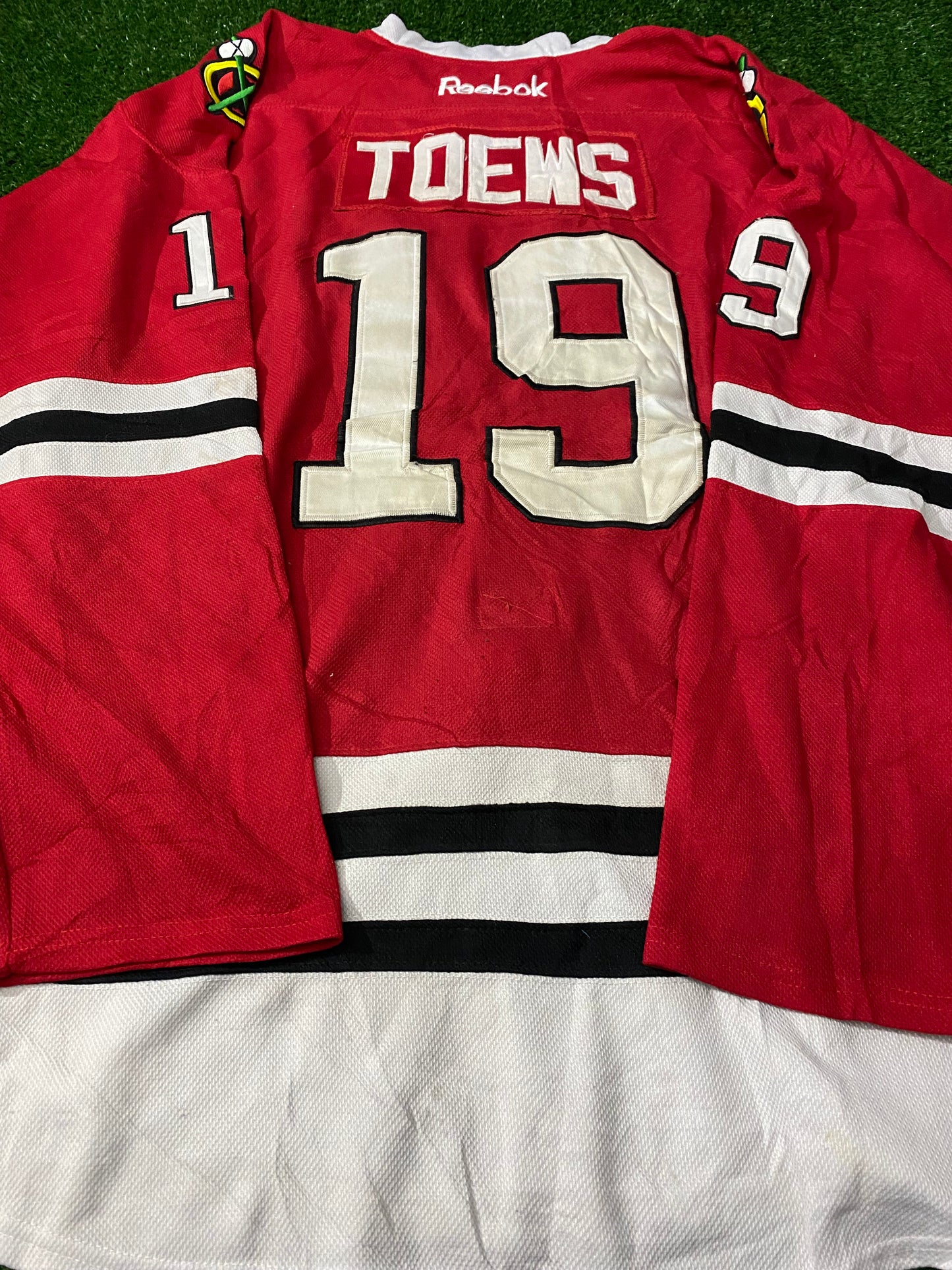 Chicago Blackhawks USA NHL Ice Hockey Toews No19 Size 56 XXL 2XL Mans Reebok Jersey