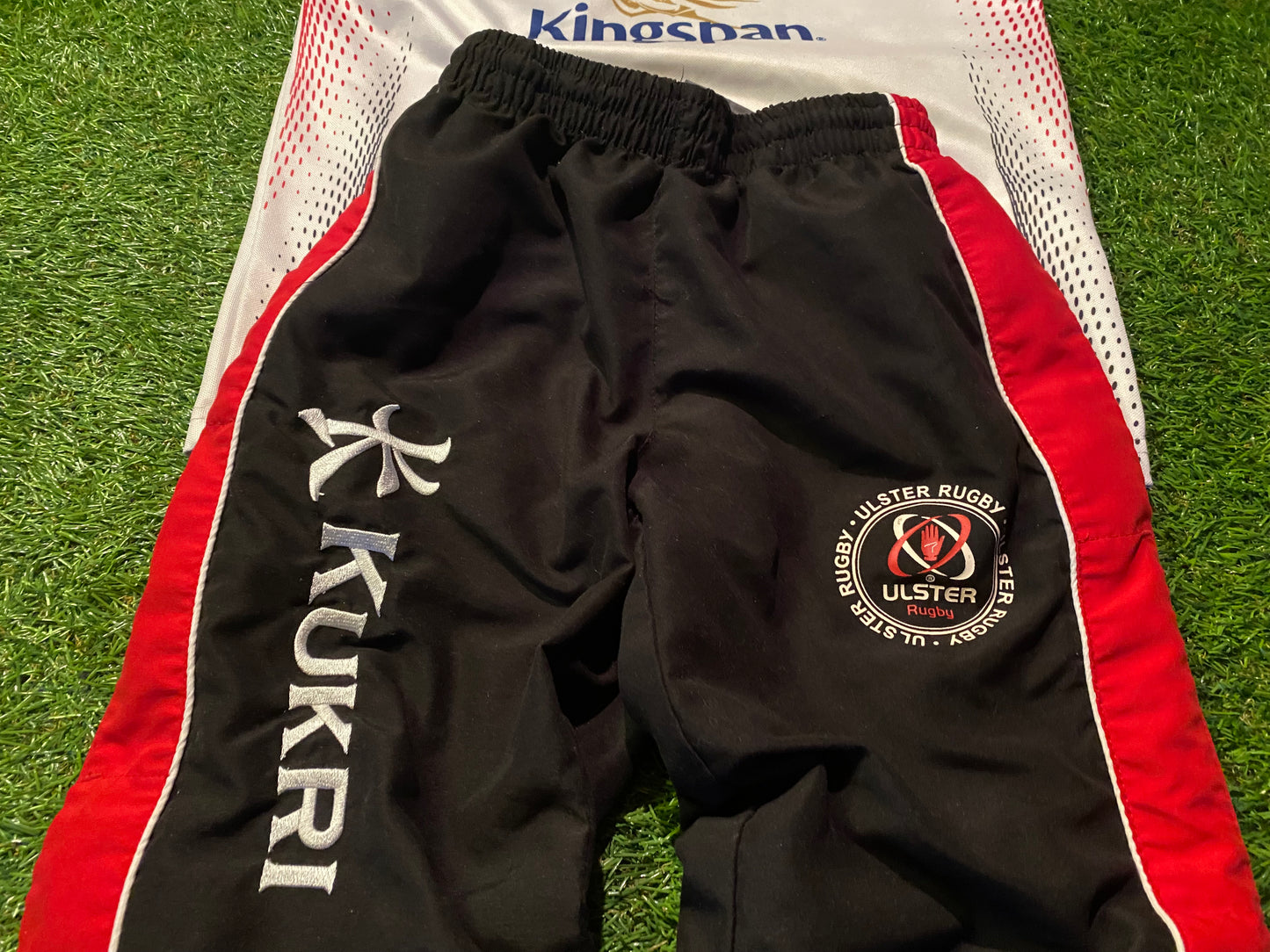 Ulster RFC Rugby Union Football X Small Boys 5-6 Year Old Kukri Made Bottoms & Jersey