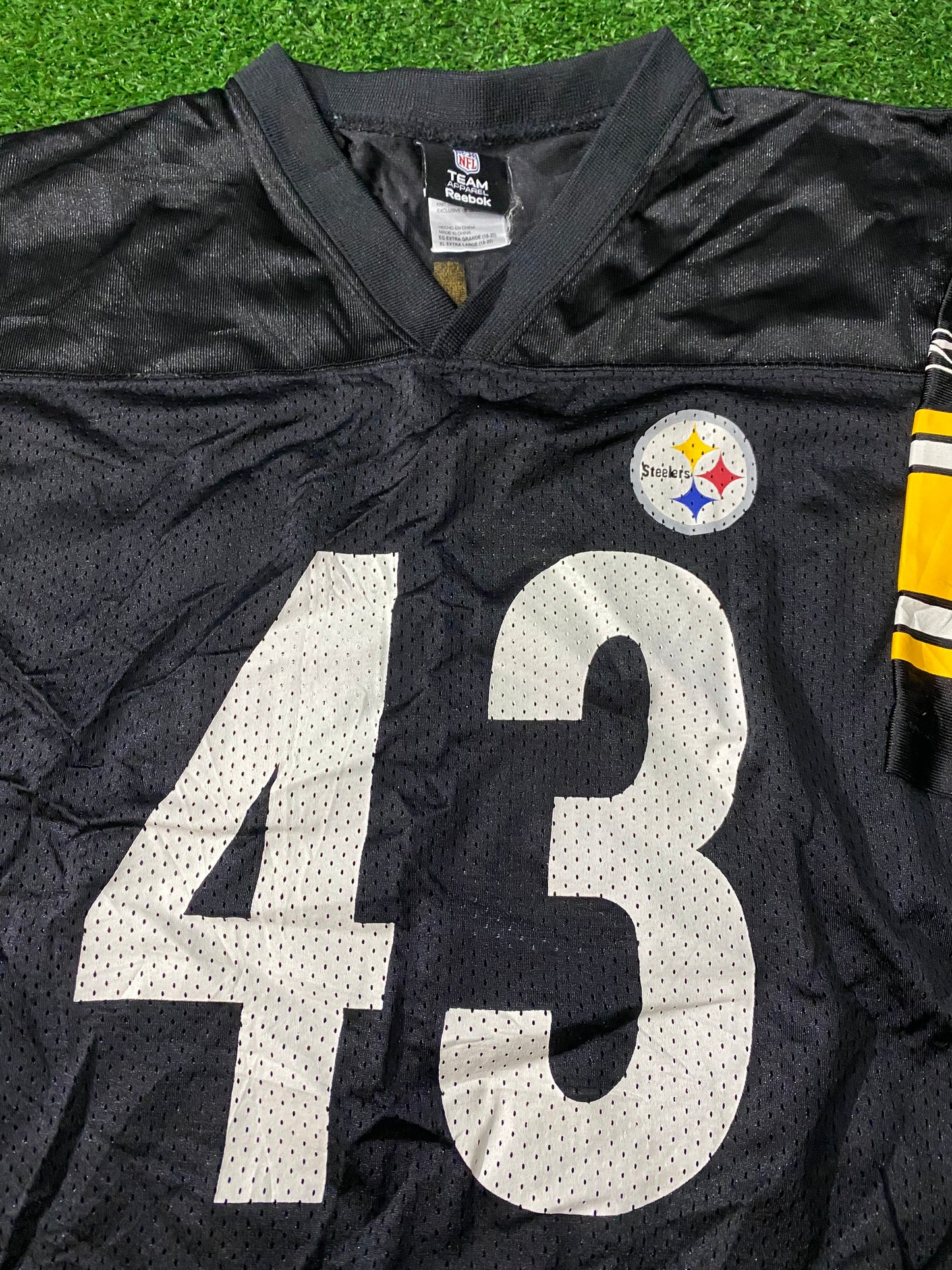 Pittsburgh Steelers USA NFL American Football Youths / Small Mans Polamalu no43 Reebok Jersey
