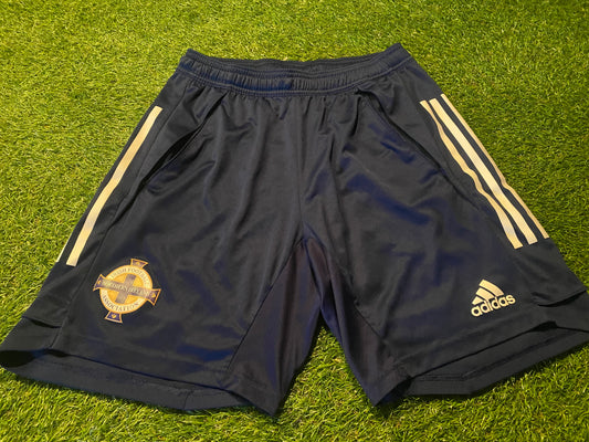 Northern Ireland GAWA Soccer Football Medium Mans Adidas Shorts With Pockets