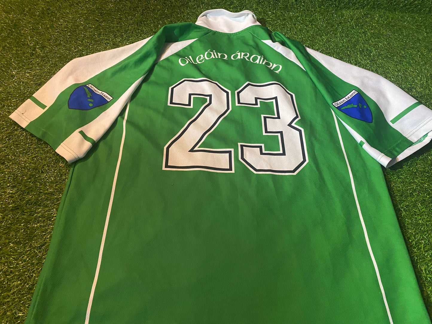 Aran Islands Co Galway GAA Gaelic Football Hurling XL Extra Large Mans No23 Match Worn Jersey